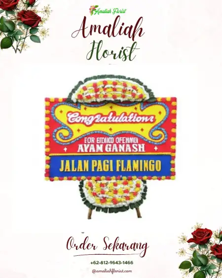 Sewa Papan Bunga Gedung Husni Hamid Karawang